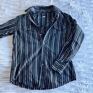 Striped Button-Up Shirt